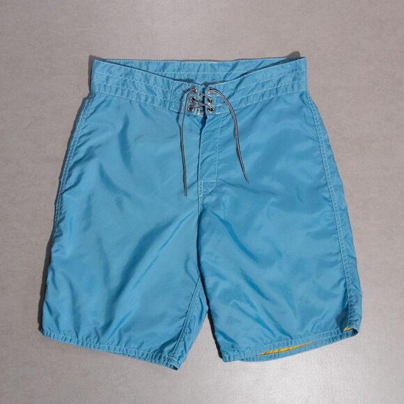 Birdwell Beach Britches Men's 312 Blue Boardshorts Size 30 Made in USA Surf Swim